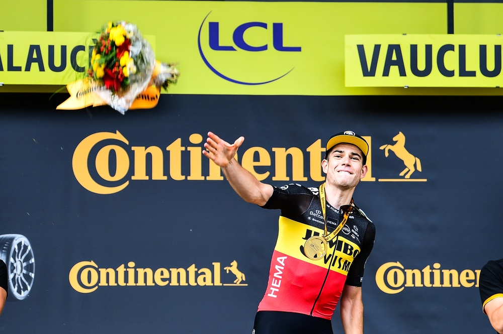 07/07/2021 – Tour de France 2021 – Etape 11 – Sorgues / Malaucène (189,9 km) - Wout Van Aert (JUMBO - VISMA) Vainqueur de l'étape. Credit: A.S.O./Pauline Ballet  