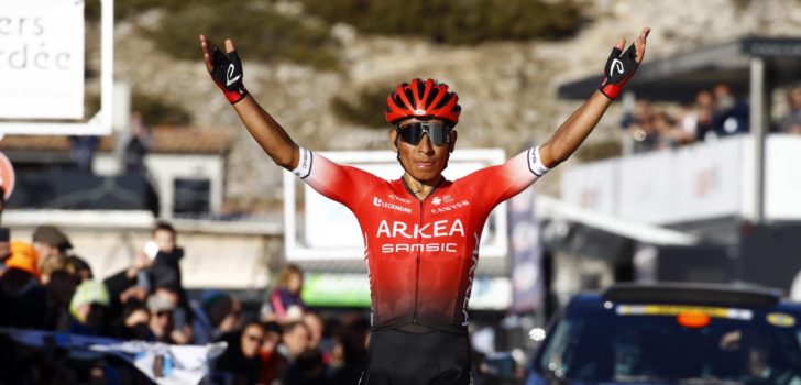 Nairo Quintana wint 3e etappe Tour de la Provence 2020 - Foto: Arkéa-Samsic.