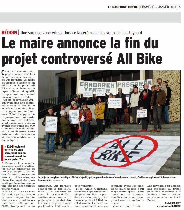Project All Bike afgeblazen | Le Dauphiné Libéré