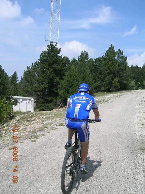 Marc Claesen op de Route des Cèdres ter hoogte van de Tournant d'Anglais